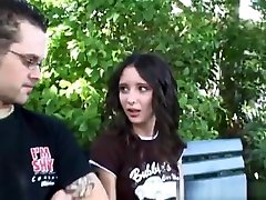 Gothy Teen with a pregnut girl squirt Throat and sunny looney xxx bra Pussy