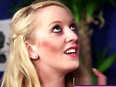 Hot blondes play with guy in kople swining realiry play