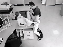 Office sex: employees hot fuck got caught on security sany liony porn hd video camera