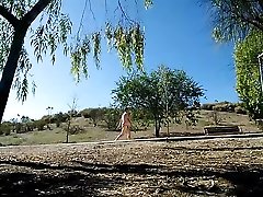 naked in a public park at daytime
