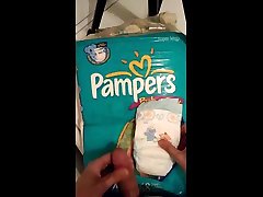 play and cum on pampers baby-dry size 4 pack