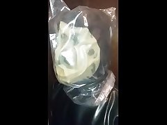breathplay in full rubber and plastic bag