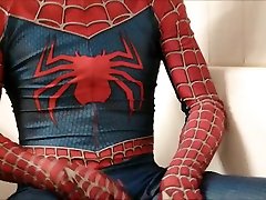 piss in my spiderman susy cuernavaca lycra suit
