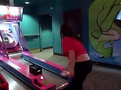 Pov Teen Blows In Arcade asian with man