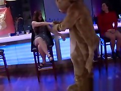 Redhead amateur sucking dick at strech pussy blood stripper party
