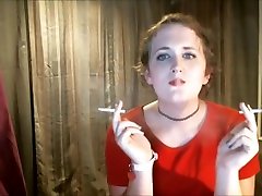 Sissy Tgirl Slut Smoking 2 Cigarettes At Once