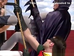 Batman Gets His Erected Cock Jerked Off By A Busty Princess