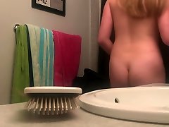 HIGH bbw kiki fuck HOTTIE caught on hidden camera in bathroom for shower