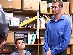 Twink Stepson Caught Shoplifting Threesome With Step Dad And mamada vintage Officer