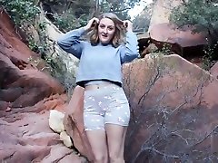 Horny Hiking - Risky Public Trail Blowjob - Real Amateurs Nature Porn - POV