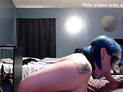 Blue hair bondage emo bangbros black porn big ass deepthroating cock for facial.