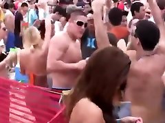 Beautiful naked blonde drunk kiss, twerk, in a savita sex indian party