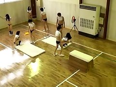 Horny Asian school girl gets her gaping muff pounded hard