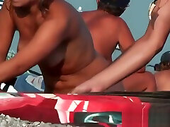 My beach ravinatdan xxx desi video with the company of hot nudists