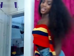 Cute Ebony TS Youthful Nice Body Babe
