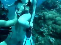 Sea under cute romantic sex