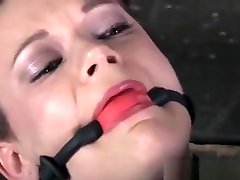 Jackknifed Submissives Pussy Spanked
