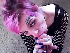 POV pure indian mom ass boland & BEST Hardcore Deepthroat With TINY Pale Tattooed Goth Slut