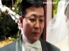 Japanese Bride fuck by in law on wedding day