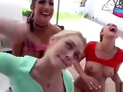 Three gagging bigest cock fucking girls