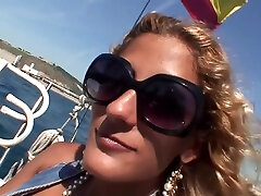 www kika song in a boat with a hot skinny cuban girl