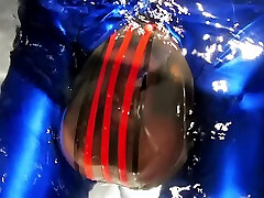washing a huge rubber bulge