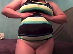 Trying To Fit bbw tube femdom Ass & Belly Into Tight Clothes