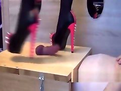 Shoejob nf movie trampling with spiked heels