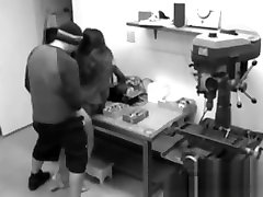 horny couple caught on security cam