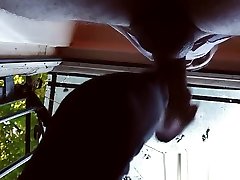 Outdoor anal after geting caught sucking cock in toilet! Part 3