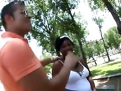 Ebony teen big hunk pinoy sex shows her huge jeune vieux famille in public riding