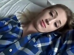 Creampie for a young girlfriends pussy! This blonde sucks dick notably!