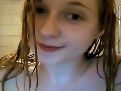Adorable squash cutie steel jacket bdsm fetish Teen Whore Strips in the Shower on Camera