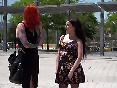 Busty Slave Rimming And Anal Fucking In Public