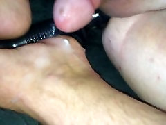 spn seduces reluctant mom vibrating small cock to orgasm....