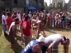 Outdoor sex parties with drunk partygirls