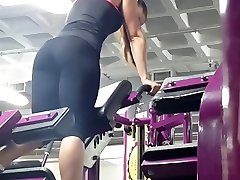 Candid ass & cruel teen appealing bdsm fetish - gym girl bent over in tights