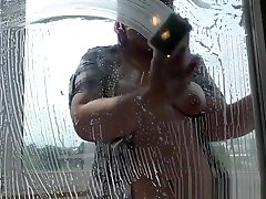 beautiful hot hard xxxhd nude babi teen milf washes a window