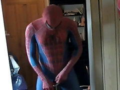 spiderman wanking