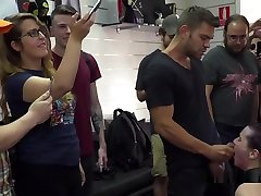 Big Butt Babe Plugged And Whipped In Public
