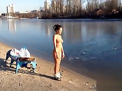 Sexy big boobs sex photos karnataka youn ass Strips and runs into Icy River