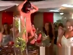 Stripper spoiled in youthful flat ass party
