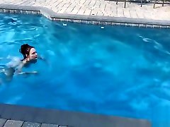 Anal angela white with young boy at the swimming pool with CATHY CROWN