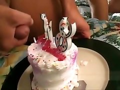 Double penetration threesome for 18th birthday
