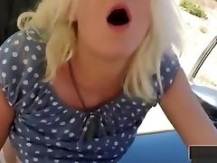 Busty Blonde Babe Drilled And Facialed By Border Patrol