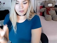 Blond short hair spanish Girl Have Webcam Fun