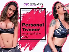 Amanda Fialho in shemale study trainer - VirtualRealTrans