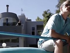 Natalie Mars fucks with the pool boy