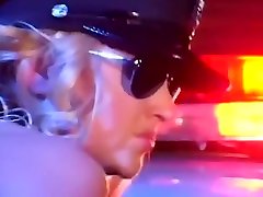 Uniformed female cop fucking in just possy lingerie