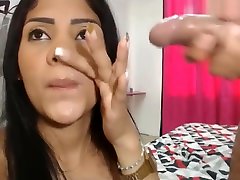 Extreme blowjob and cum eating by malleani munroe latina.